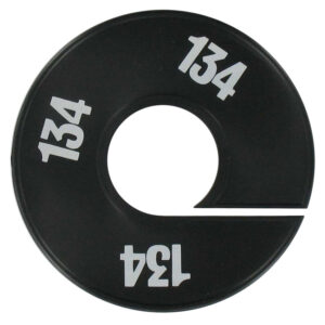 Maatring zwart wit maat 134