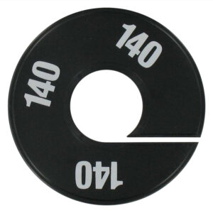 Maatring zwart wit maat 140