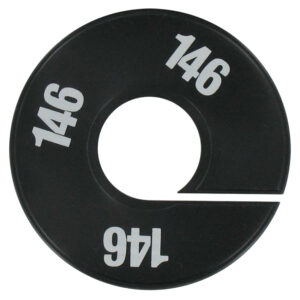 Maatring zwart wit maat 146