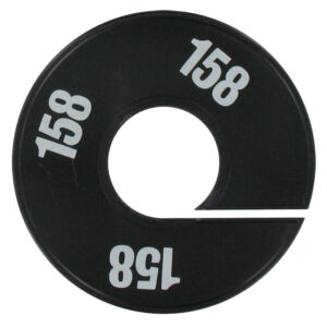 Maatring zwart wit maat 158