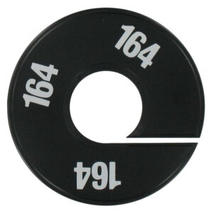 Maatring zwart wit maat 164