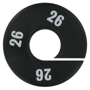 Maatring zwart wit maat 26