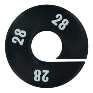 Maatring zwart wit maat 28