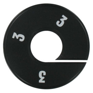 Maatring zwart wit maat 3