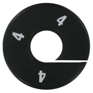 Maatring zwart wit maat 4