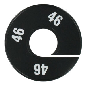 Maatring zwart wit maat 46