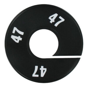 Maatring zwart wit maat 47