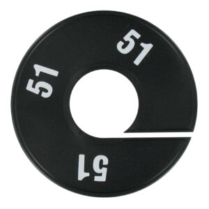 Maatring zwart wit maat 51