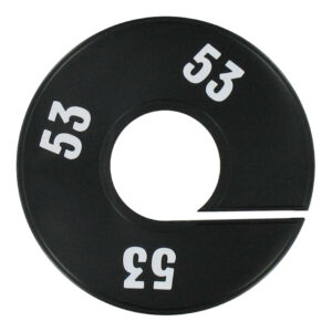 Maatring zwart wit maat 53