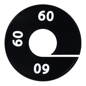 Maatring zwart wit maat 60