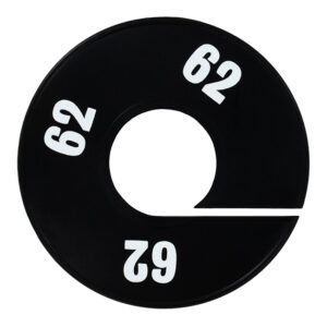 Maatring zwart wit maat 62