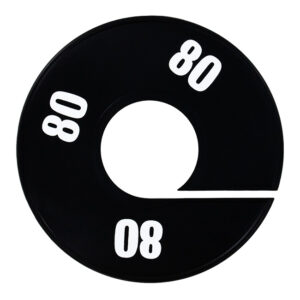 Maatring zwart wit maat 80