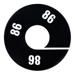 Maatring zwart wit maat 86