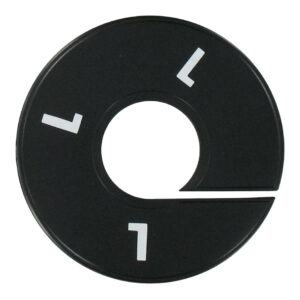 Maatring zwart wit maat L