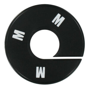 Maatring zwart wit maat M