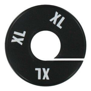 Maatring zwart wit maat XL