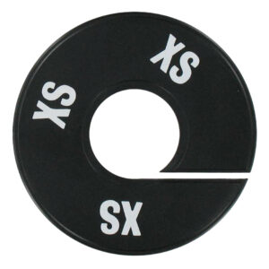 Maatring zwart wit maat XS