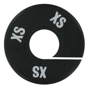 Maatring zwart wit maat XXS