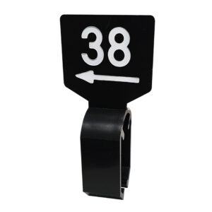 Maataanduider zwart wit 38 met pijl