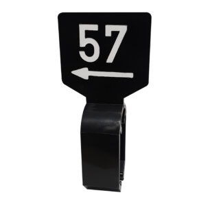 Maataanduider zwart wit 57 met pijl