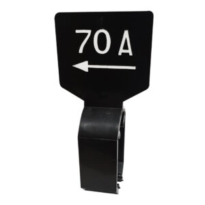 Maataanduider zwart wit 70A met pijl