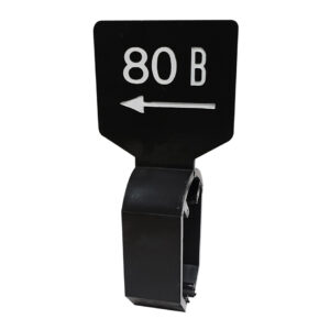 Maataanduider zwart wit 80B met pijl