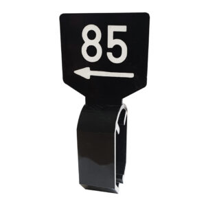 Maataanduider zwart wit 85 met pijl