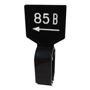 Maataanduider zwart wit 85B met pijl