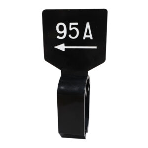 Maataanduider zwart wit 95A met pijl