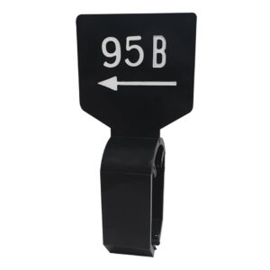 Maataanduider zwart wit 95B met pijl
