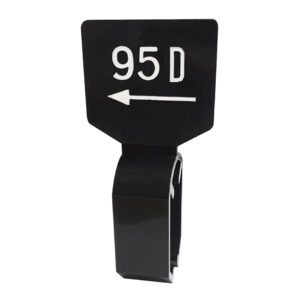 Maataanduider zwart wit 95D met pijl