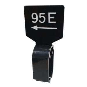 Maataanduider zwart wit 95E met pijl