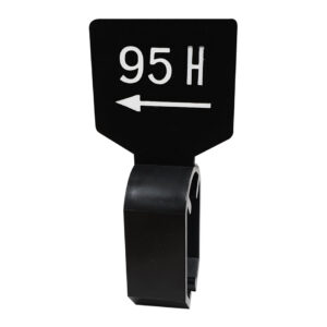 Maataanduider zwart wit 95H met pijl