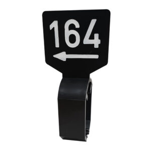 Maataanduider zwart wit 164 met pijl