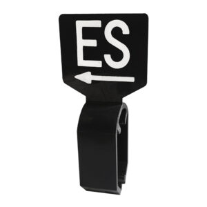 Maataanduider zwart wit ES met pijl