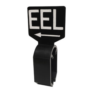 Maataanduider zwart wit EEL met pijl