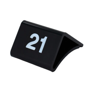 Glasplaat maataanduider 21 zwart wit