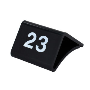 Glasplaat maataanduider 23 zwart wit