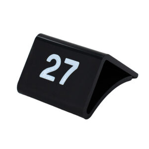 Glasplaat maataanduider 27 zwart wit