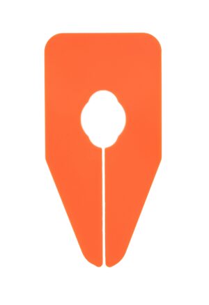 Maataanduider ovaal oranje onbedrukt