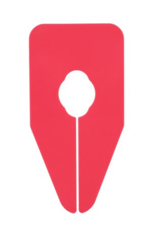 Maataanduider ovaal roze onbedrukt (1x)