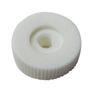 Moer wit kunststof M4 schroef (1x)