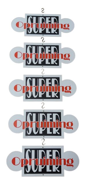 Reclamebordjes SUPER OPRUIMING 5-delig