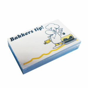 Verskaartje 50x80mm bakkers tip (50x)