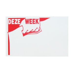 Prijskaart Deze Week 45x65mm (50x)