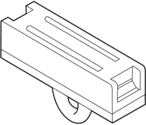 Plafondmagneet rechthoek met ophangoog