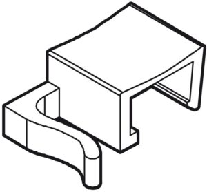 Clip voor draadmand transparant S1