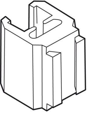 Adapter 90° transparant S1