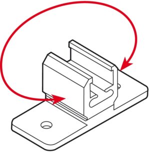 Raamhouder draaibaar schroefbaar S1