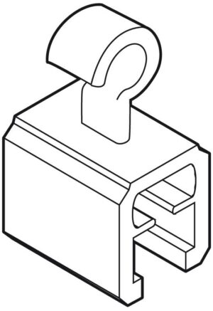 Ophanghaak transparant open oog S2